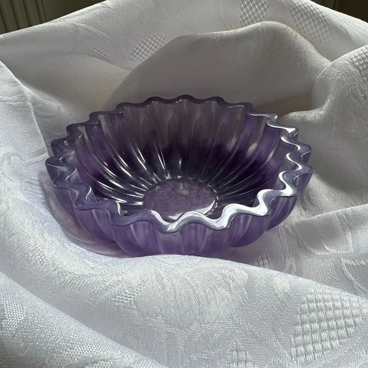 Lila Muschelschale Vorderseite