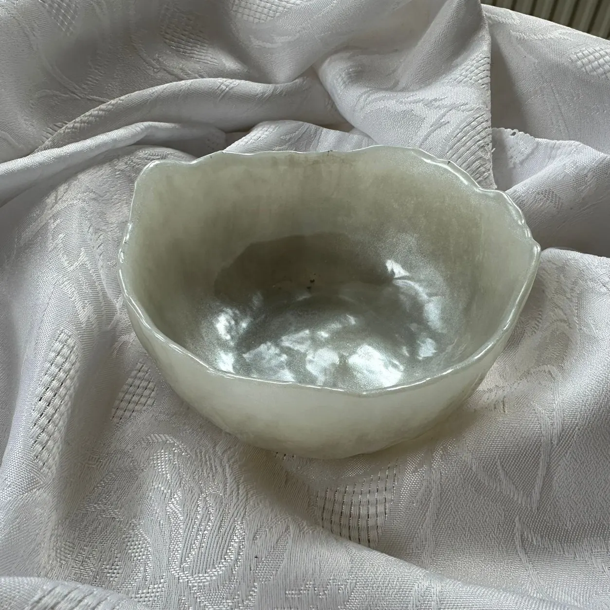 Weiße Schale Vorderseite
